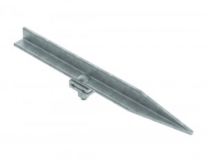 Haste terra Cantoneira - Furo Quadrado - Com Conector